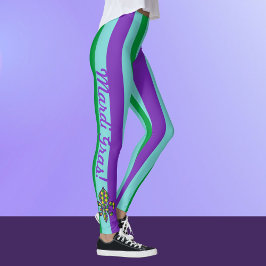 Mardi Gras Skinny stripes pantalones de piernas fe