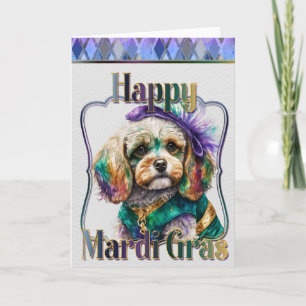 Mardi Gras Tarjeta de felicitación Mardi Gras Cock
