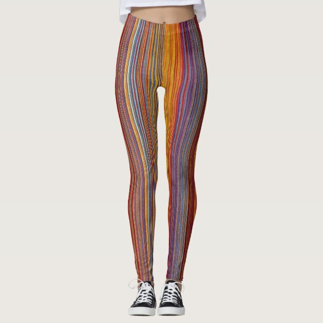 Mardi Grass Striped Leggings (Anverso)