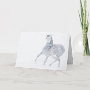 Mare en una tarjeta de felicitación de caballos de