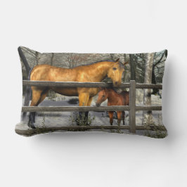 Mare y Foz en la almohada lumbar invernal