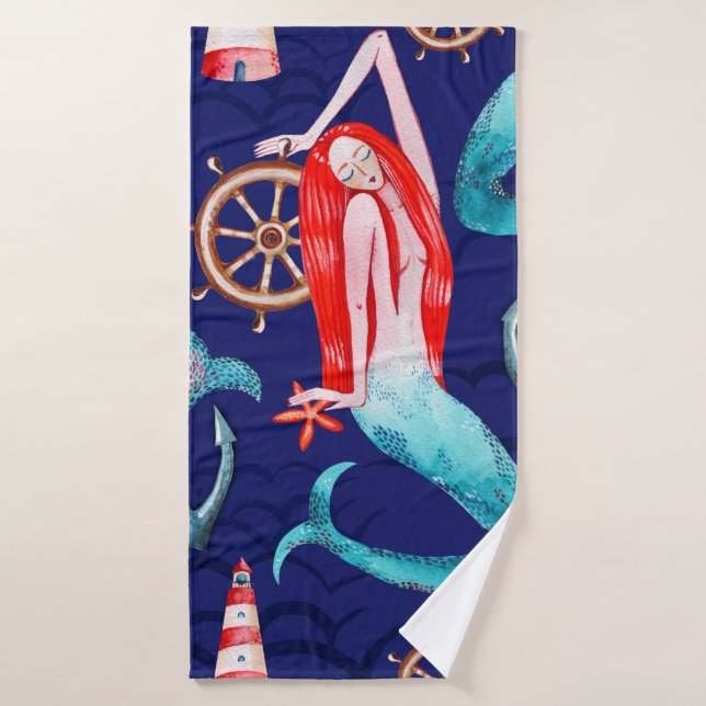 Marea de patrón acuático (Toalla de baño)