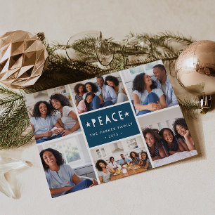 Mareas brillantes   Tarjeta de Collage de fotos de