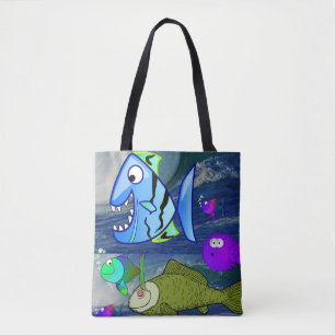 marejadas de bolsos de tote peces oceánicos