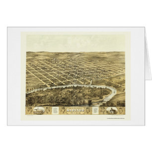 Marengo, mapa panorámico de IA - 1868