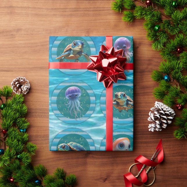 Mares de burbujas 5 Rollos de papel de envolvimien (Regalo de vacaciones)