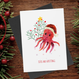 Mares de pulpo y árboles de Navidad bonitos