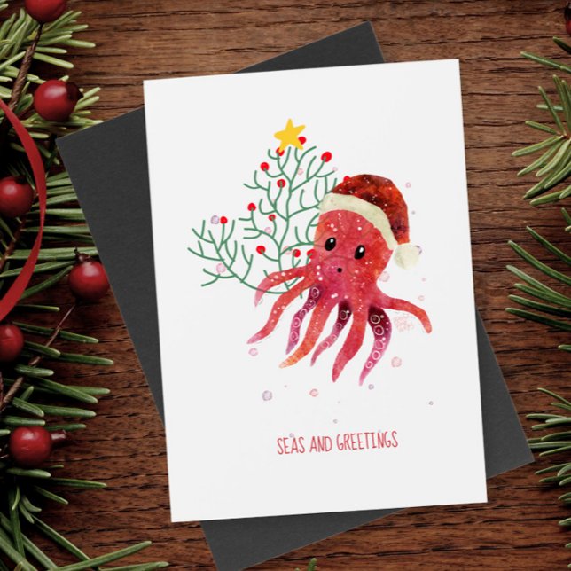 Mares de pulpo y árboles de Navidad bonitos (Subido por el creador)