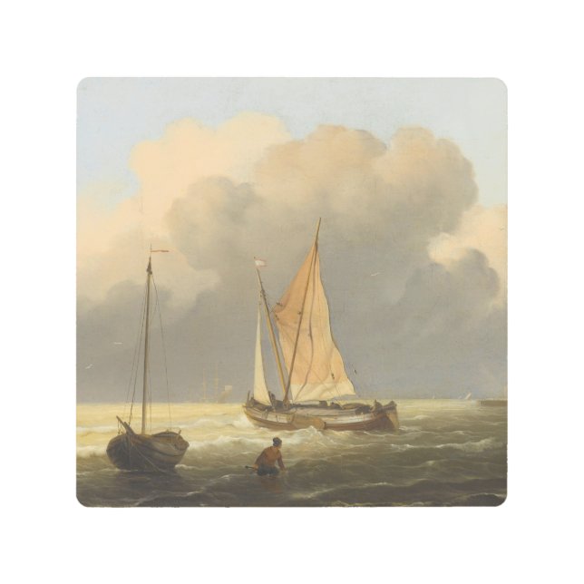 Mares frente a la costa, con Poster de Spritsail B (Anverso)