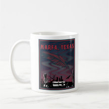Marfa, taza de café de Tejas