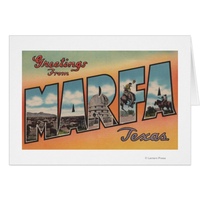 Marfa, TexasEscenas de letras grandesMarfa, TX (Anverso (Horizontal))