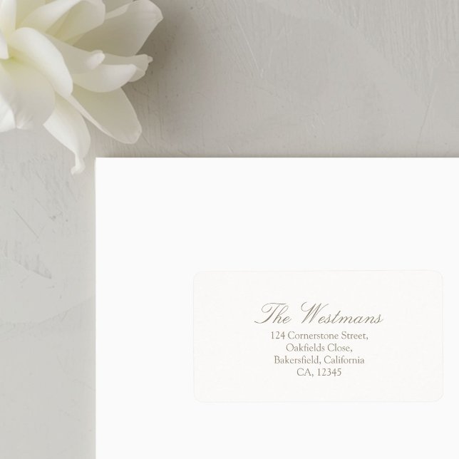 Marfil Blanco | Etiqueta de boda de caligrafía min (Subido por el creador)