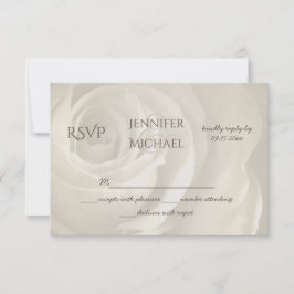 marfil floral simple boda elegante RSVP