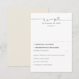 Marfil Modern Wedding Minimal RSVP