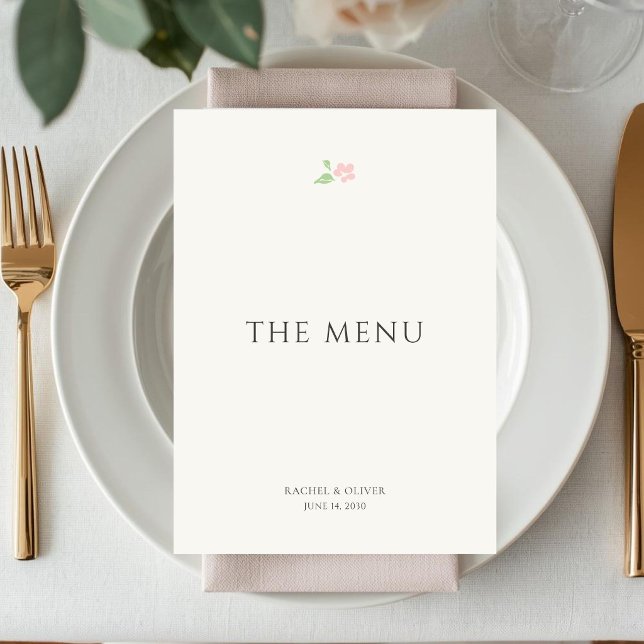 Marfil | Tarjeta de número de mesa de boda floral  (Subido por el creador)