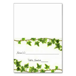 Marfil verde - Tarjetas de número de tabla de acom