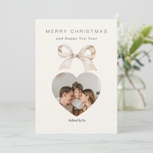 Marfil Vintage Feliz Navidad | Clásico de las Fies (Anverso de pie)