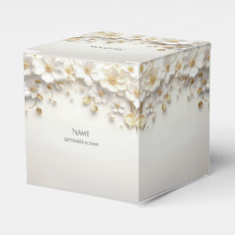 Marfil White Floral Gold Deja Caja Favorita