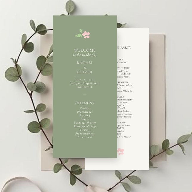 Marfil y Salvia | Programa de Boda Floral Rosa Chi (Subido por el creador)