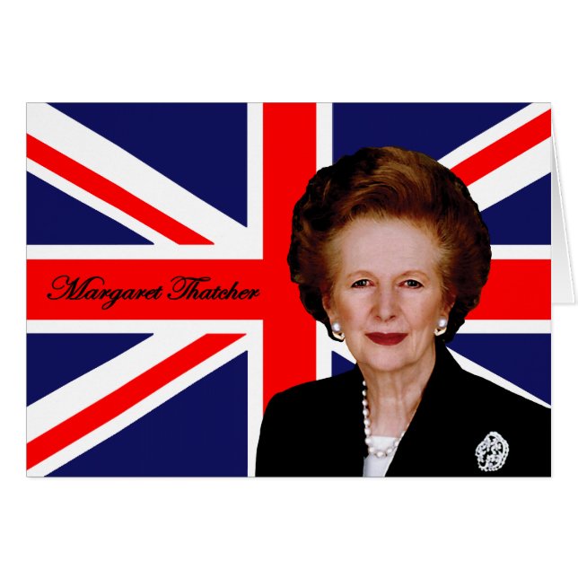 Margaret Thatcher - Bandera británica (Anverso (Horizontal))