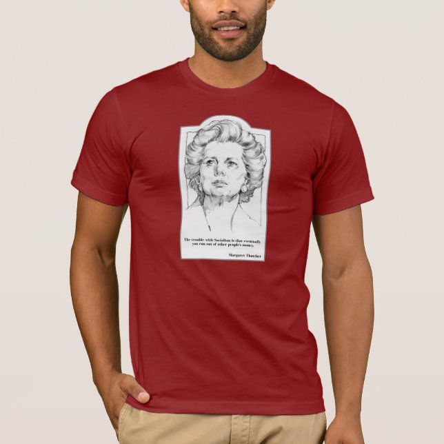 Margaret Thatcher - camiseta del socialismo (Anverso)