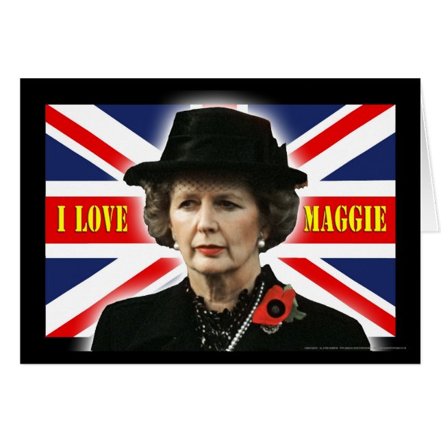 Margaret Thatcher me encanta Maggie (Anverso (Horizontal))