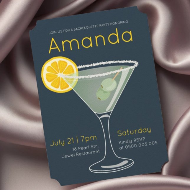 Margarita Bachelorette Party Invitación (Subido por el creador)