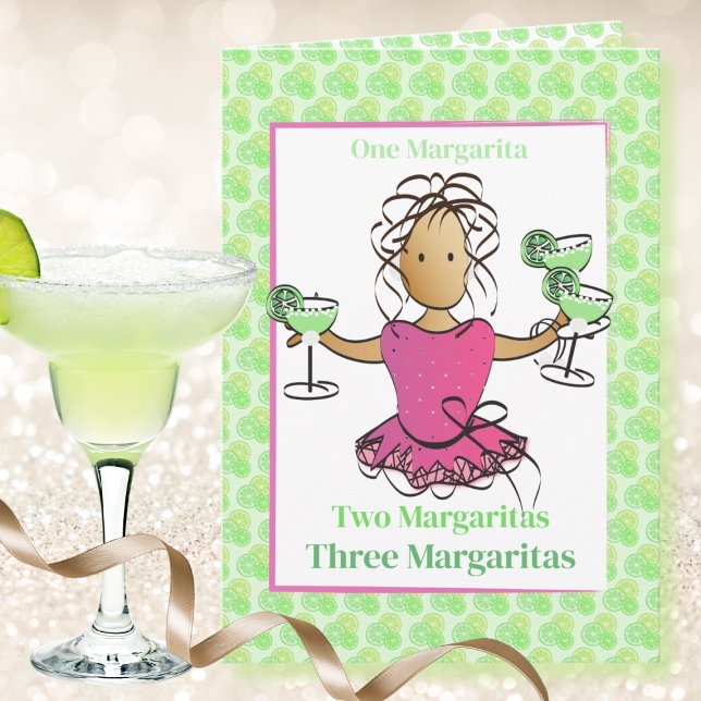 Margarita divertida y descarada tarjeta de cumplea (Subido por el creador)