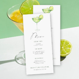 Margarita Menú de ducha de novia