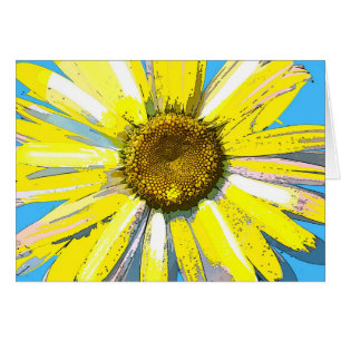Margarita, tarjeta de la flor