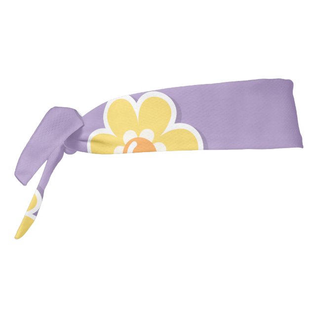 Margaritas de primavera sobre morado pastel (Girar 270)