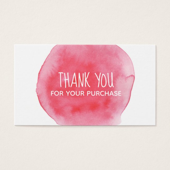 Margen de color de agua rosa gracias (Frente)