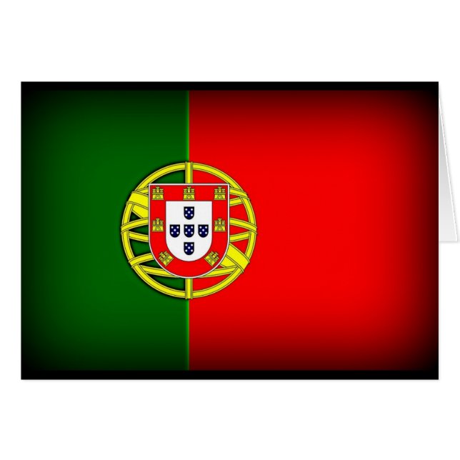Margen negro de bandera de Portugal (Anverso (Horizontal))