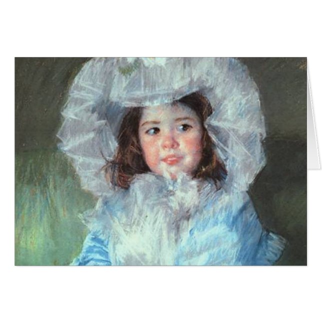 Margot in Blue, Mary Cassatt (Anverso (Horizontal))