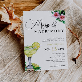 Margs and Matrimony Bridal Shower Invitación