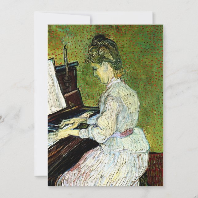 Marguerite Gachet al piano de Vincent van Gogh (Anverso)