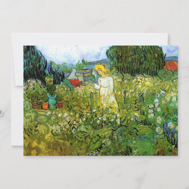 Marguerite Gachet en el jardín de Vincent van Gogh (Anverso)