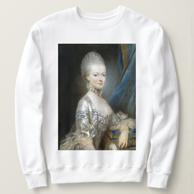 María Antonieta con sudadera blanca (Anverso del diseño)