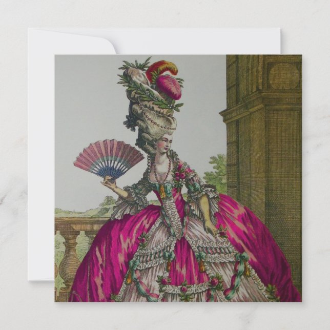 María Antonieta ~ Invitaciones / RSVP (Anverso)