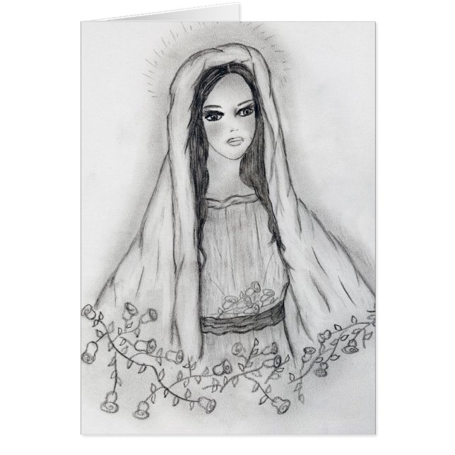 Maria con los rosas (Frente)