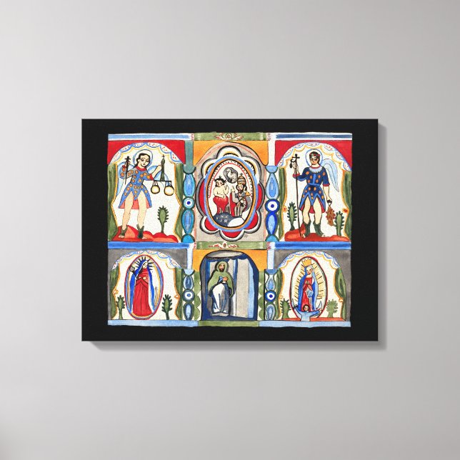 María Jesucristo Arte folclórico religioso Pintura (Anverso)