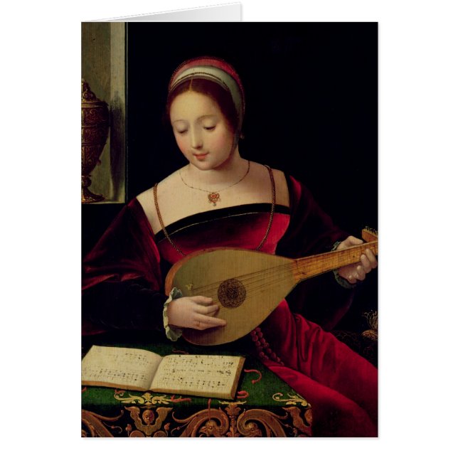 Maria Magdalena que toca el laúd (Frente)