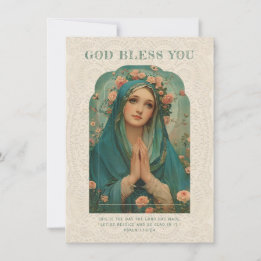 María Religiosa Vintage Floral