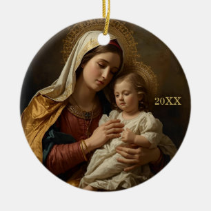 María y el Niño Jesús Ornamentos religiosos de Nav