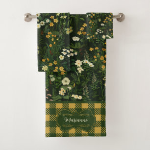 Marianne Dark Daisy Floral Plaid