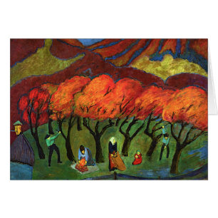 Marianne von Werefkin - Cosecha de fruta en la mon
