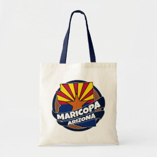 Maricopa Arizona con la bandera rota la bolsa de t