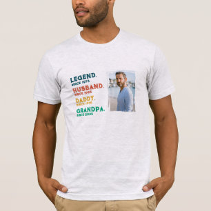 Marido de la leyenda papá abuelo camiseta personal