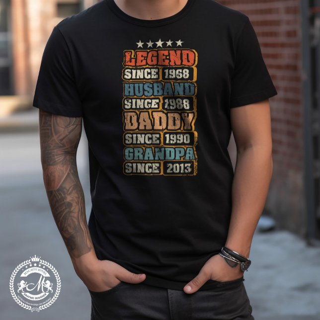 Marido de leyenda papá abuelo camiseta personaliza (Custom gift for father)