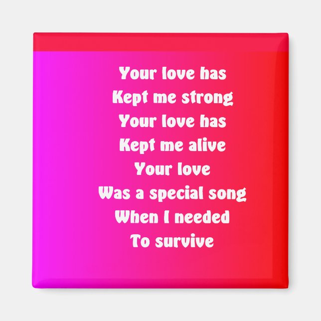 marido el día de San Valentín imanes de refrigerad (Frente)